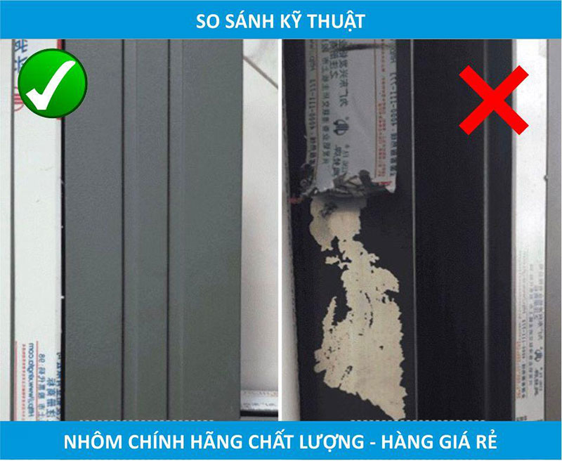 Cách Phân Biệt Nhôm Xingfa Chính Hãng Tem Đỏ